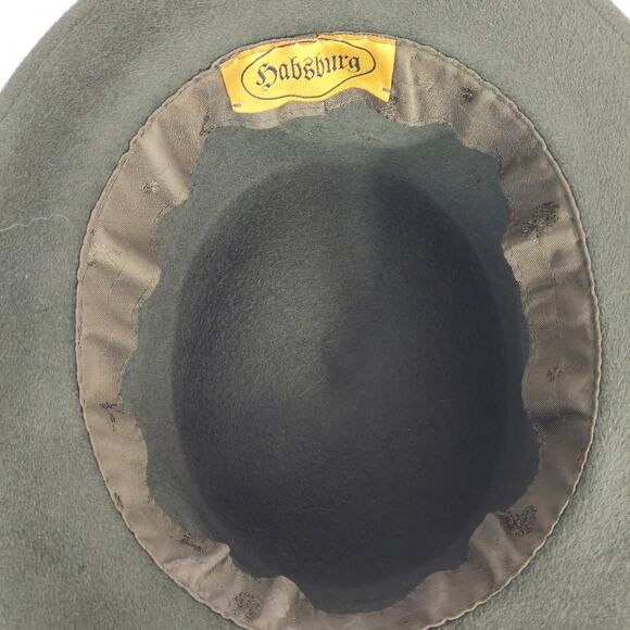 Habsburg traditional german austrian wool felt had green duck feather - Picture 8 of 13